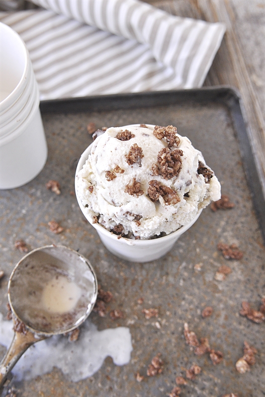 Nutella Crunch Ice Cream